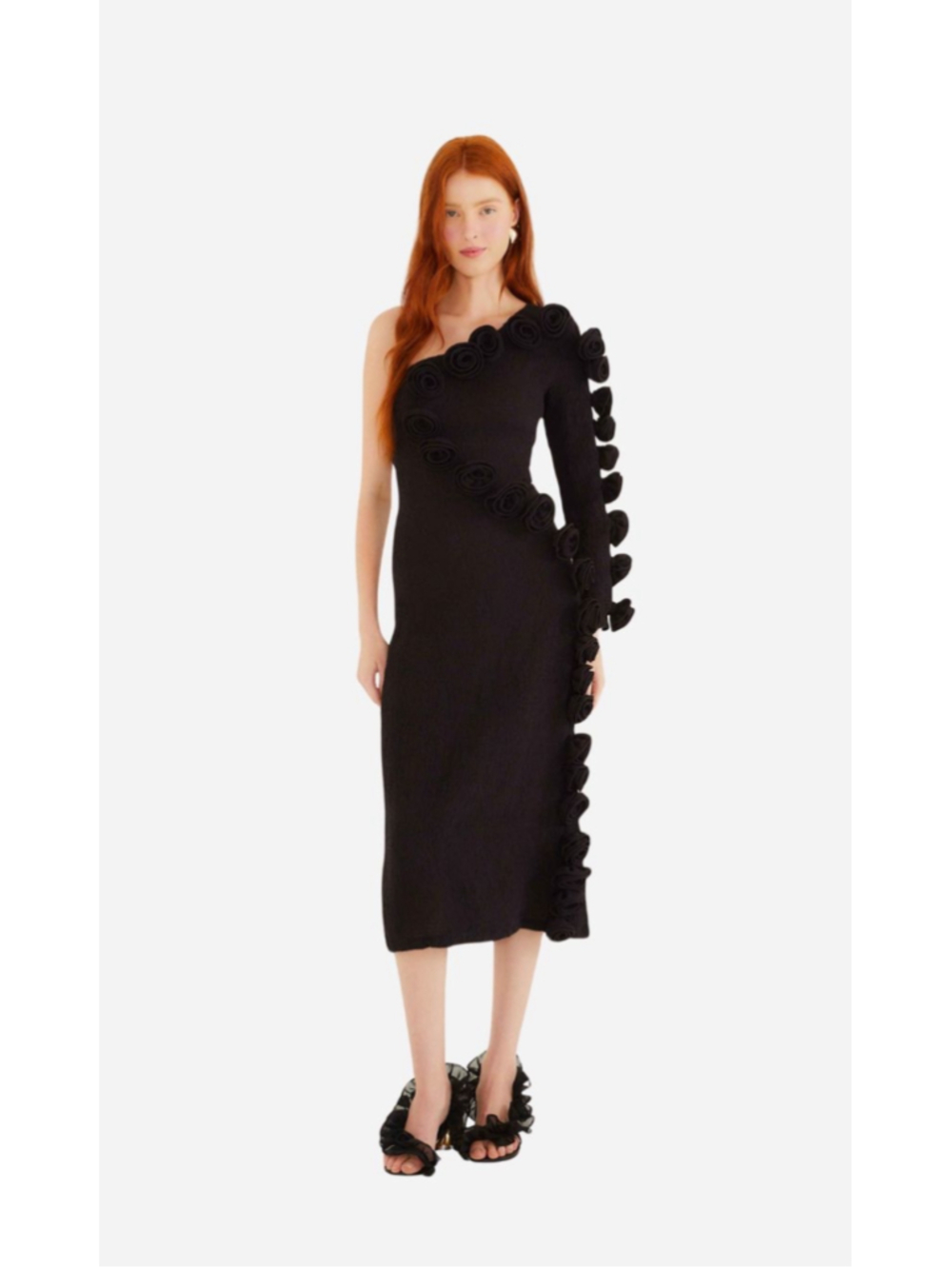 Farm Rio One Shoulder Midi Dress
